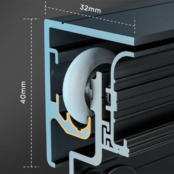 Single Sliding Semi-Frameless Shower Doors Tempered Shower Bath Door
