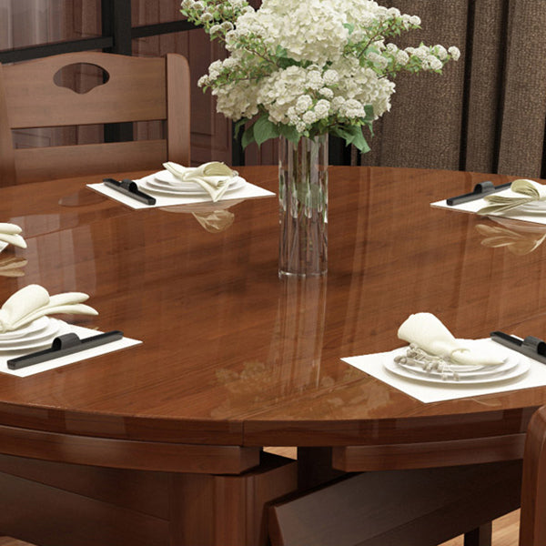 Polished Finish Wooden Dinette Table for Home Modern Foldable Dining Table