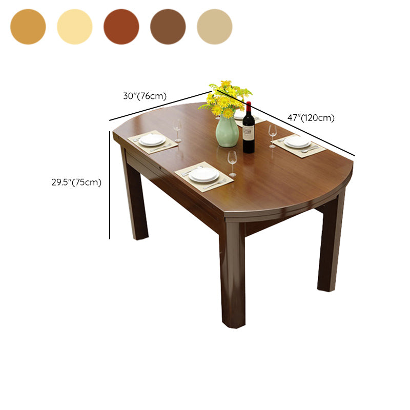 Modern Style Dining Table Rubberwood Base Dinner Table for Dining Room