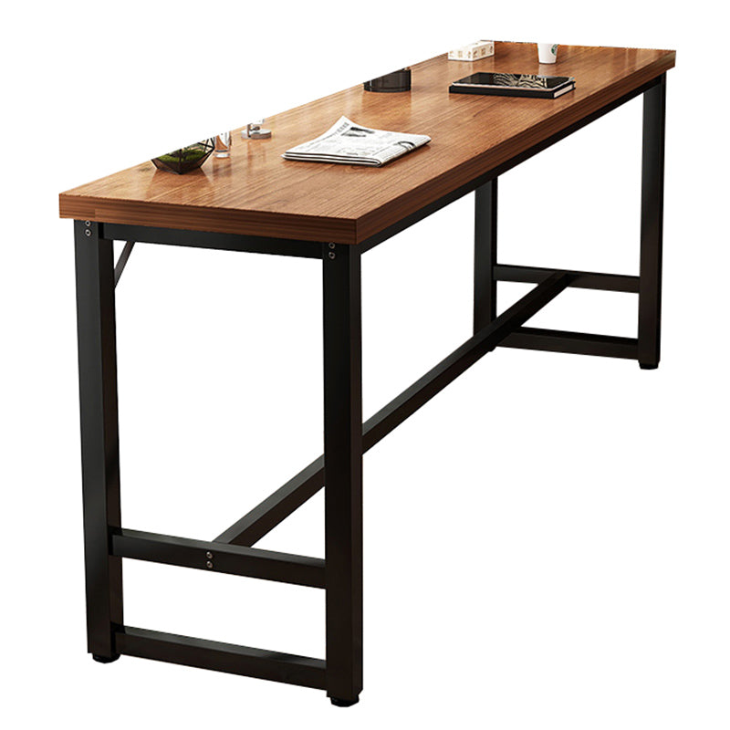 Manufactured Wood Bar Table Modern Metal Frame Pub Table for Small Places