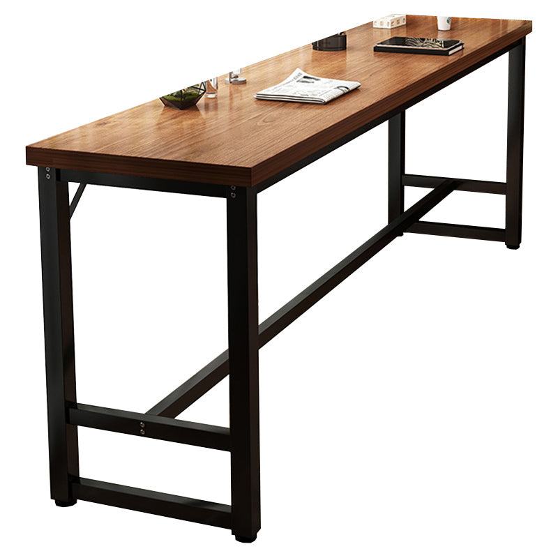 Manufactured Wood Bar Table Modern Metal Frame Pub Table for Small Places