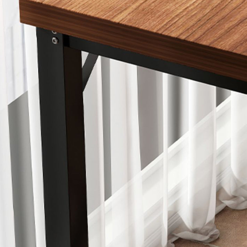 Manufactured Wood Bar Table Modern Metal Frame Pub Table for Small Places