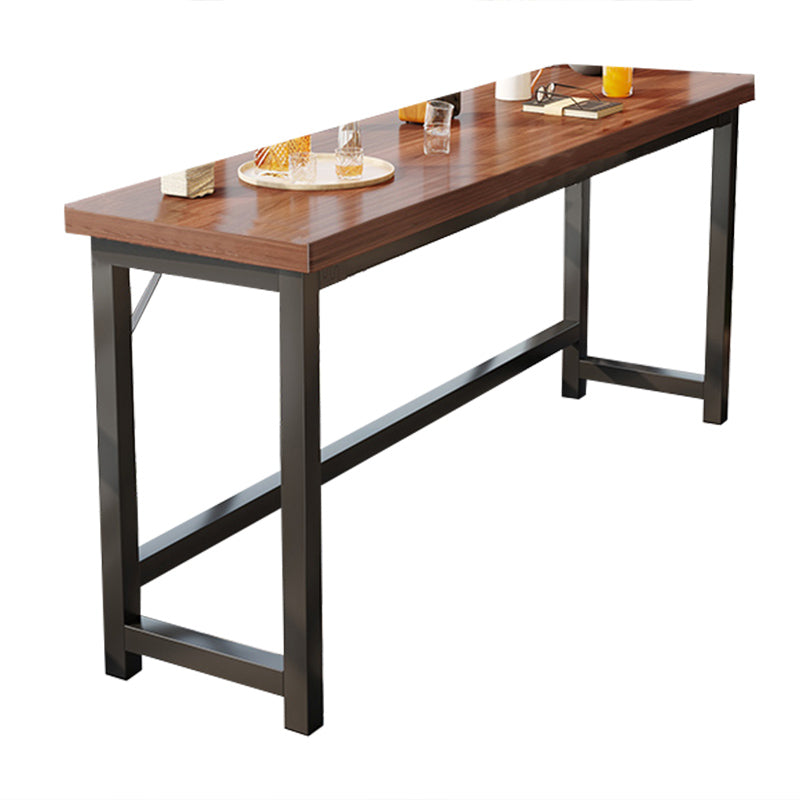 Industrial Indoor Bar Dining Table Metal and Wood Bar Wine Table
