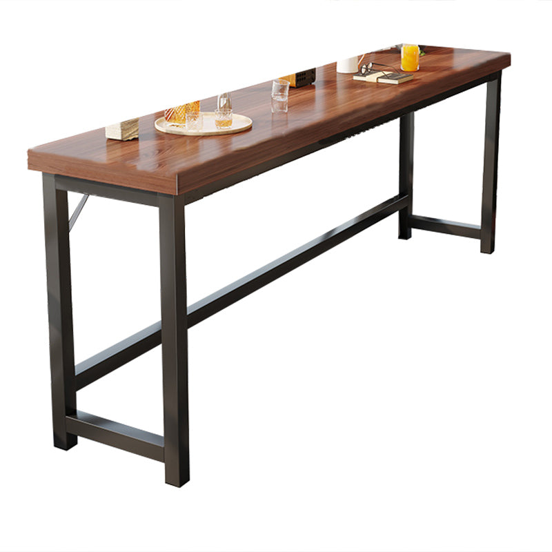 Industrial Indoor Bar Dining Table Metal and Wood Bar Wine Table