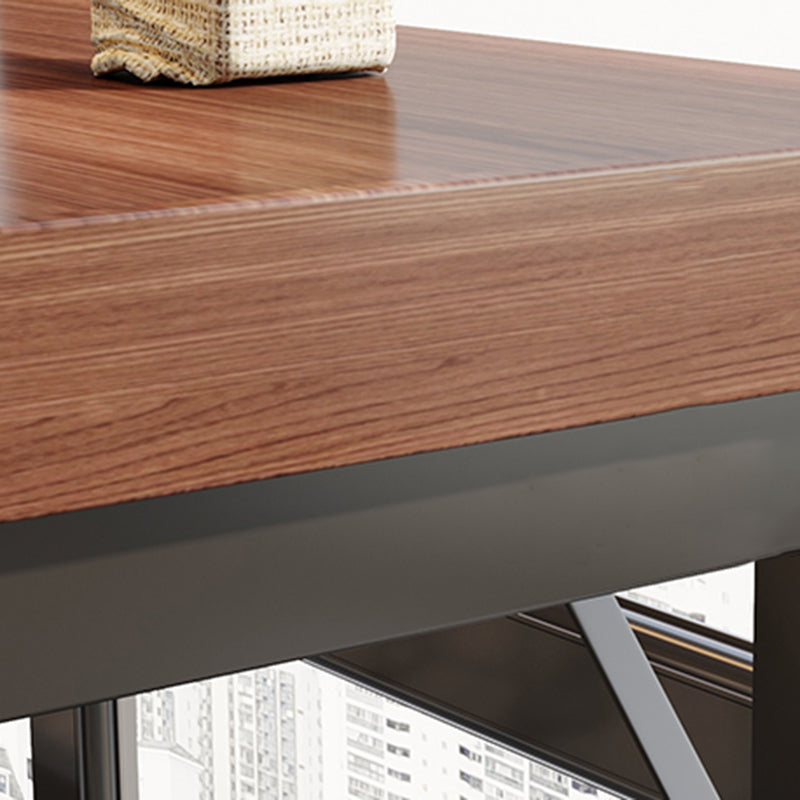 Industrial Indoor Bar Dining Table Metal and Wood Bar Wine Table