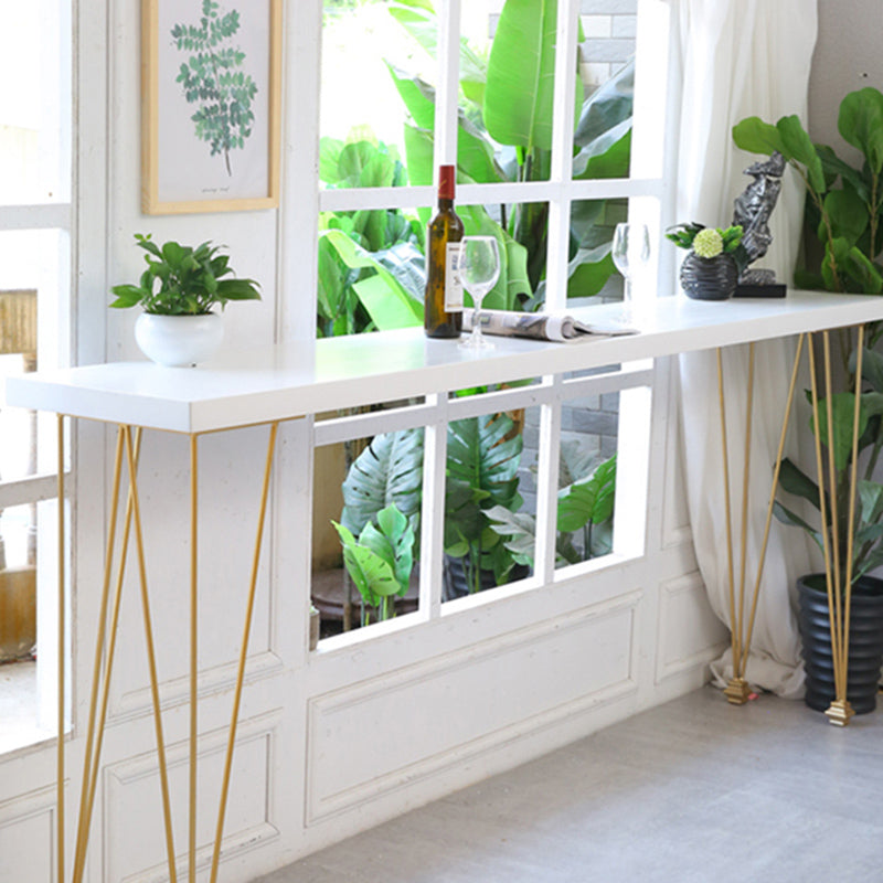 Modern Solid Wood Bar Dining Table Rectangle Bar Table for Kitchen