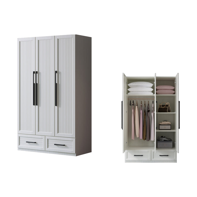 Modern Aluminum Multifunctional Wardrobe Freestanding Wardrobe with Self Close Drawers