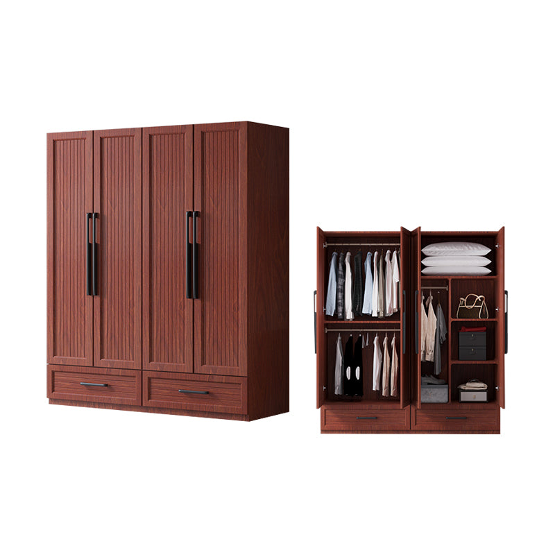 Modern Aluminum Multifunctional Wardrobe Freestanding Wardrobe with Self Close Drawers