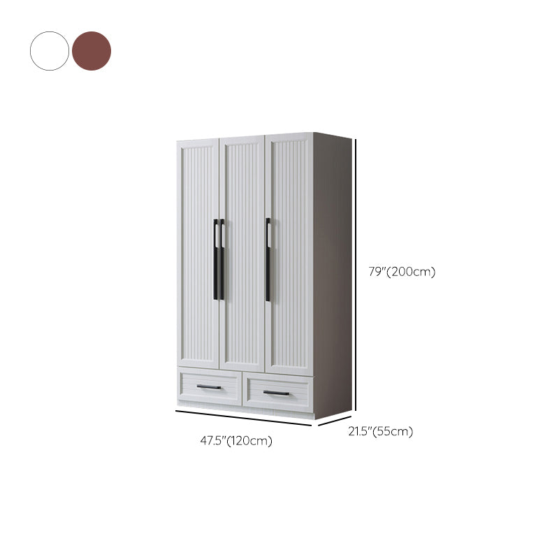 Modern Aluminum Multifunctional Wardrobe Freestanding Wardrobe with Self Close Drawers