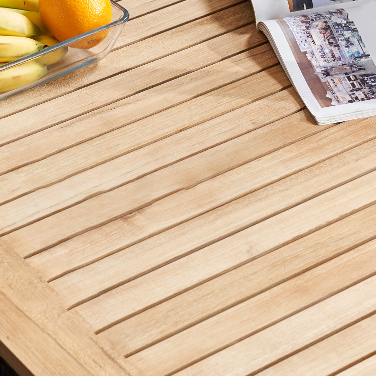 Boho 1/5/7/9 Pcs Patio Dining Table Set Wood Dining Table Set