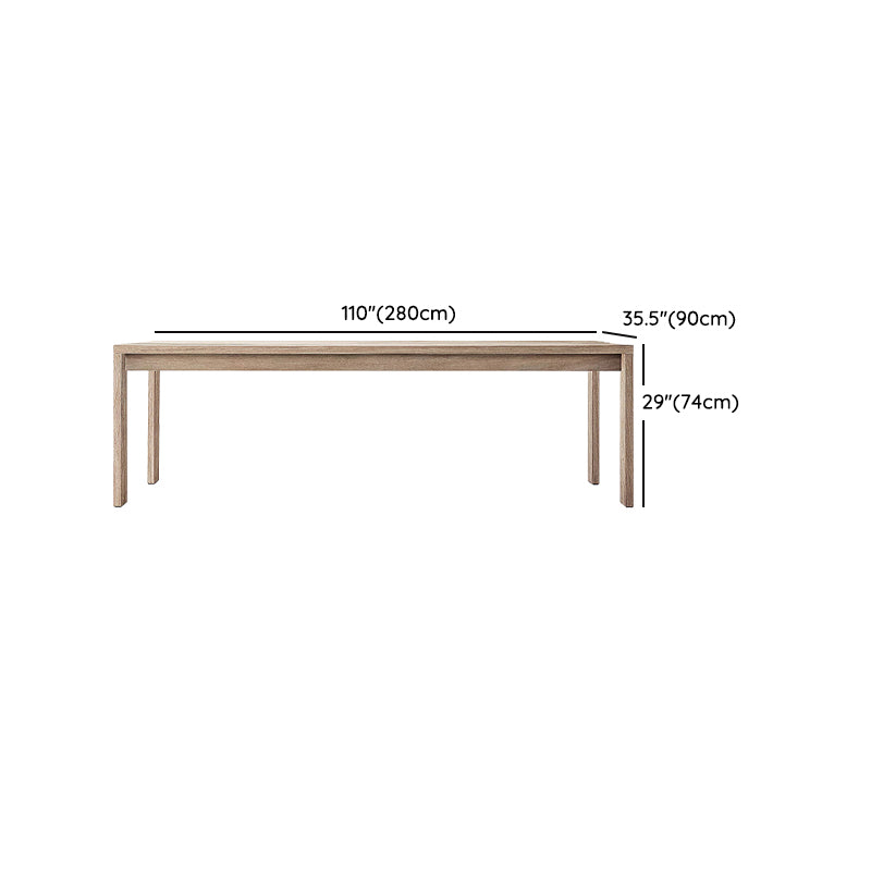 Boho Style 1/9 Pcs Patio Dining Table Set Wood Dining Table Set