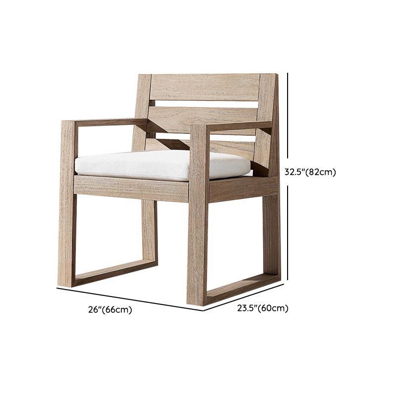 Boho Style 1/9 Pcs Patio Dining Table Set Wood Dining Table Set