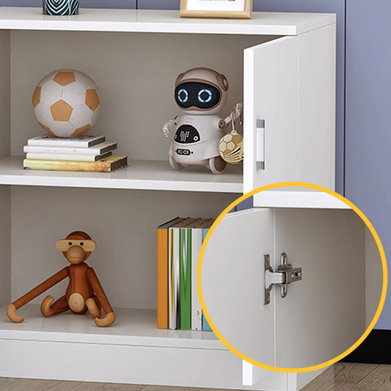 Contemporary Style Sideboard Brown Engineered Wood Server with Adjustable Shelves