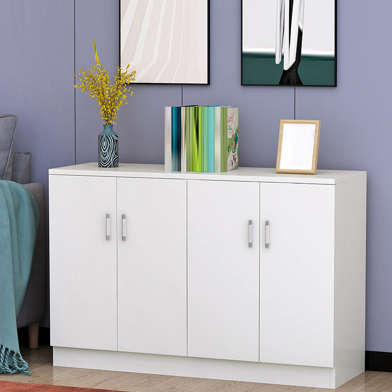 Contemporary Style Sideboard Brown Engineered Wood Server with Adjustable Shelves