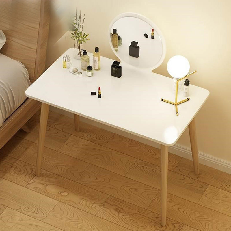 Contemporary Bedroom Makeup Vanity Desk Straight Feet Vanity Dressing Table