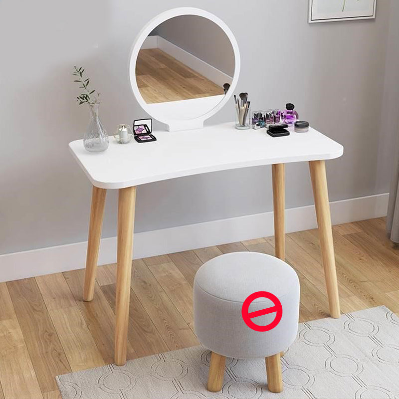Contemporary Bedroom Makeup Vanity Desk Straight Feet Vanity Dressing Table
