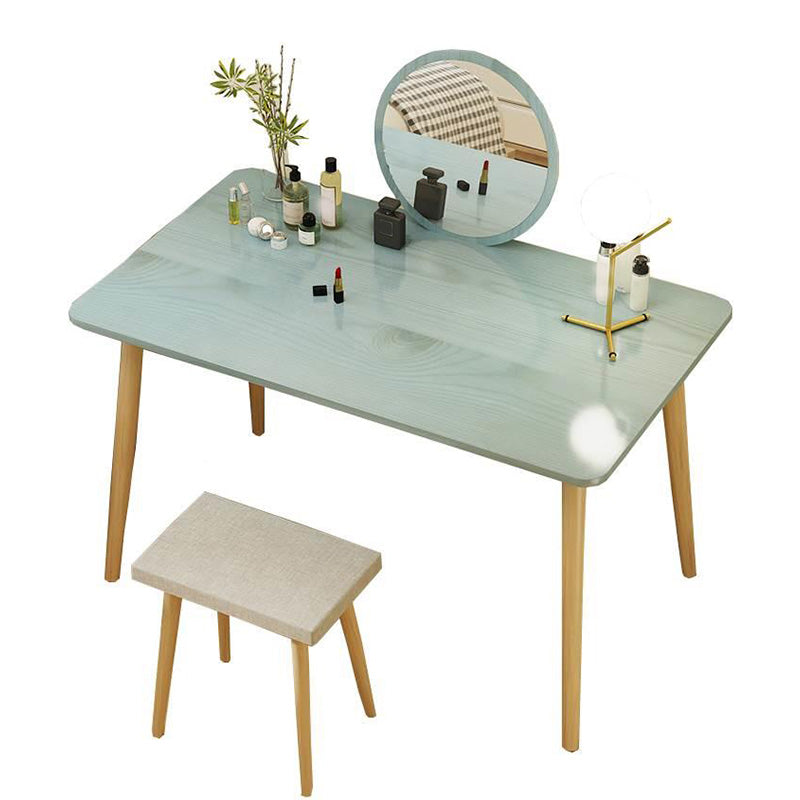Contemporary Bedroom Makeup Vanity Desk Straight Feet Vanity Dressing Table