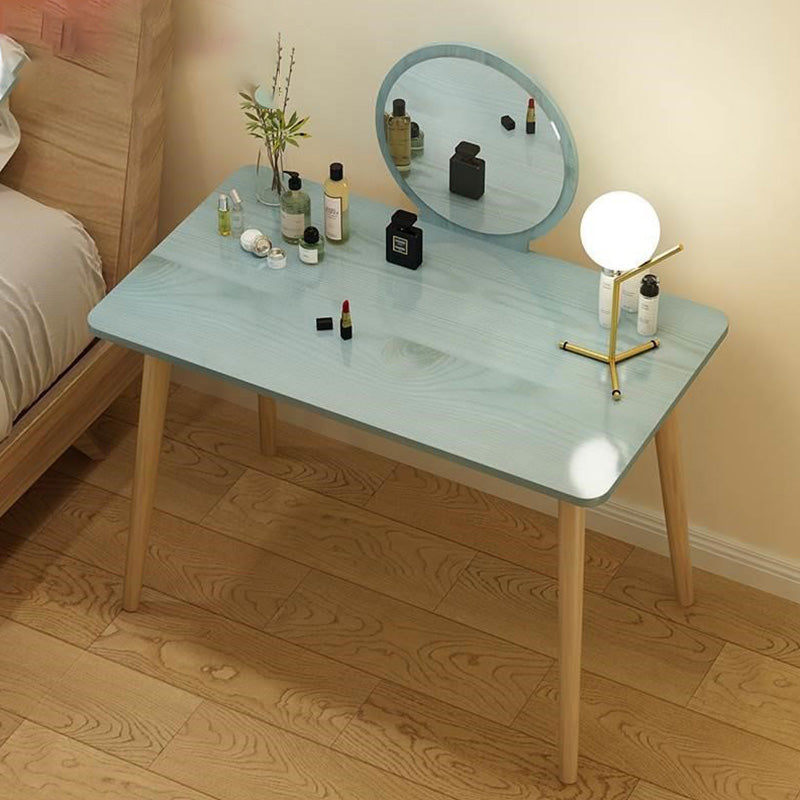 Contemporary Bedroom Makeup Vanity Desk Straight Feet Vanity Dressing Table