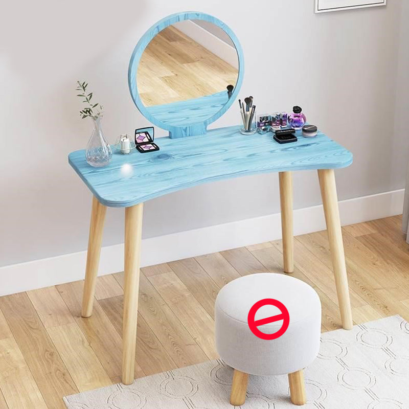 Contemporary Bedroom Makeup Vanity Desk Straight Feet Vanity Dressing Table