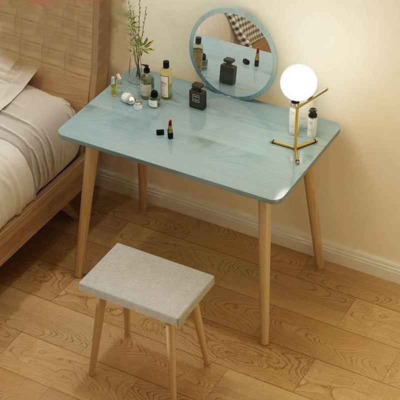 Contemporary Bedroom Makeup Vanity Desk Straight Feet Vanity Dressing Table