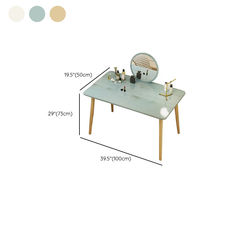 Contemporary Bedroom Makeup Vanity Desk Straight Feet Vanity Dressing Table