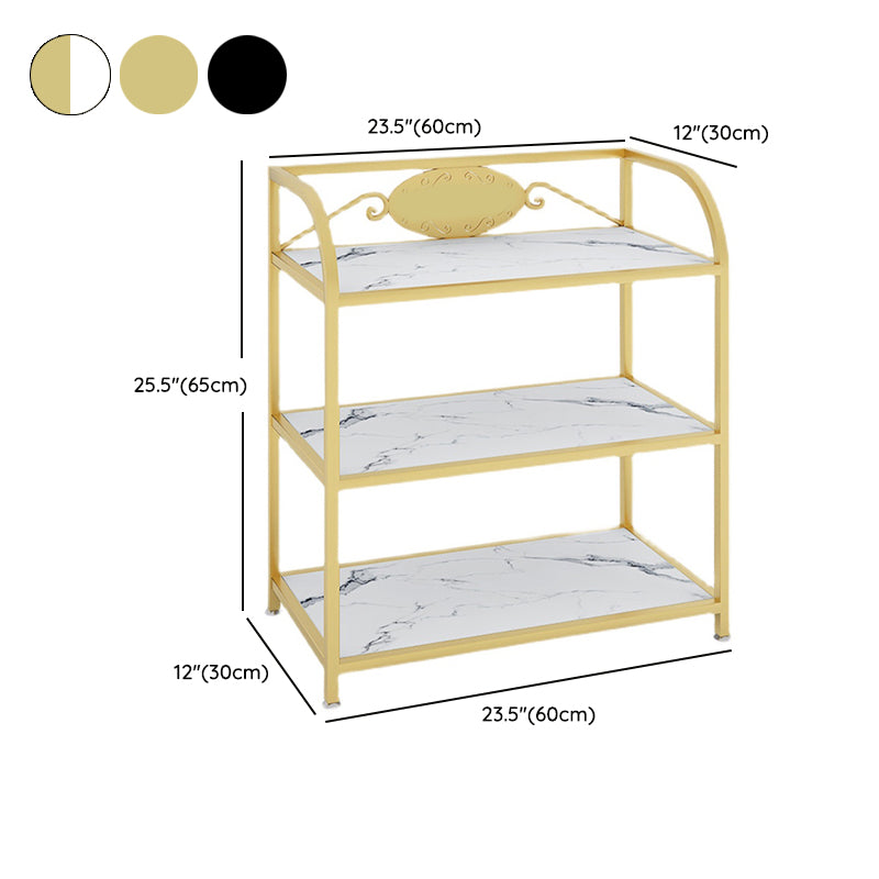 Modern Open Storage Prep Table Rectangle Dining Room Kitchen Trolley