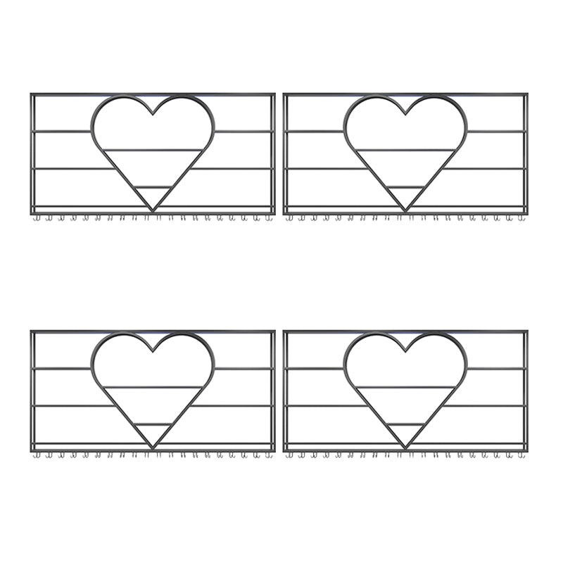 Modern Iron Wine Bottle & Glass Rack Wall Mounted Wine Rack Round