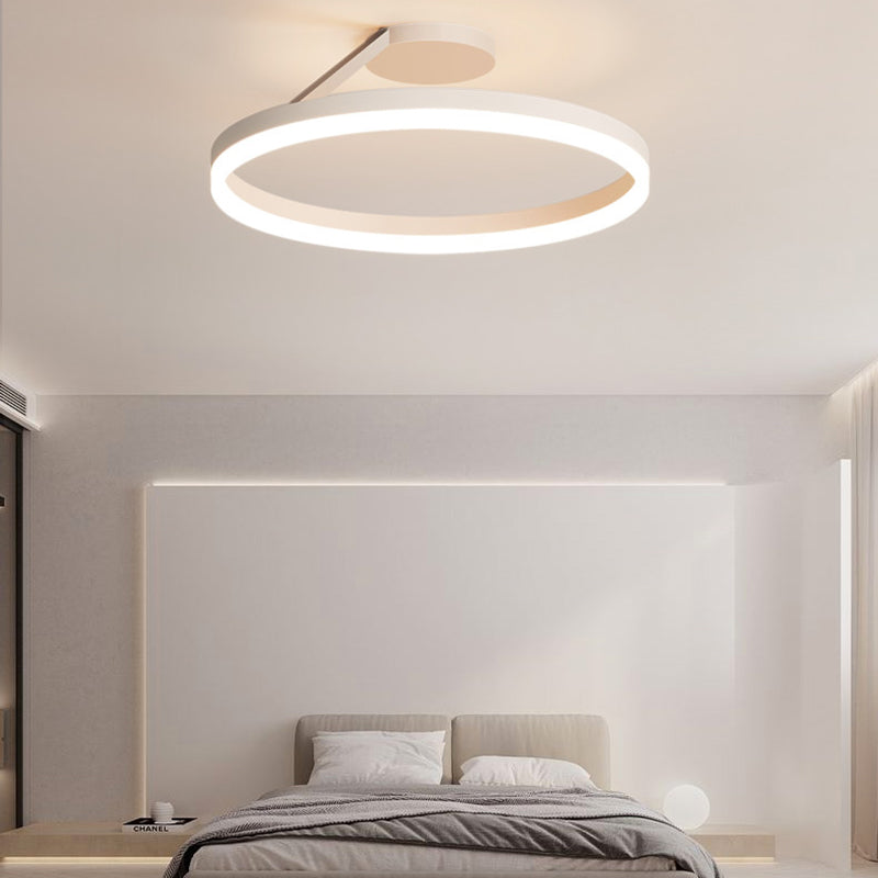 Metal Circular Mount Lighting Simplicity 1 Light Flush Mount Fixture