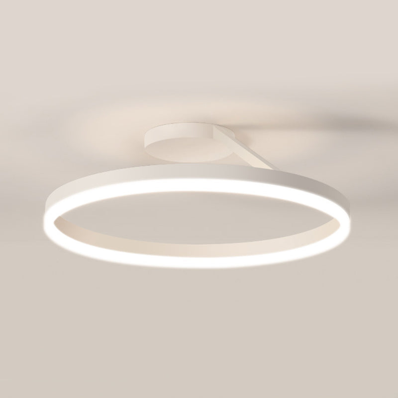 Metal Circular Mount Lighting Simplicity 1 Light Flush Mount Fixture