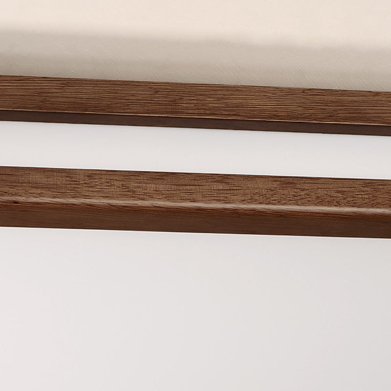 Geometric Flush Mount Fixture Modern Wood Flush Light for Living Room