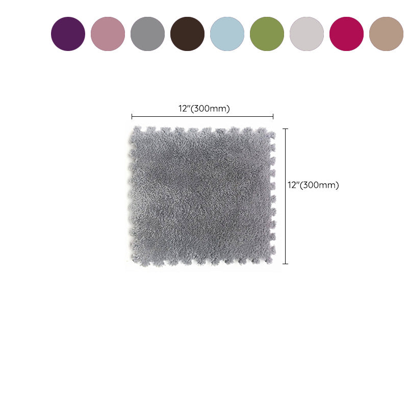 Indoor Carpet Tiles Color Block Interlocking Stain Resistant Carpet Tiles