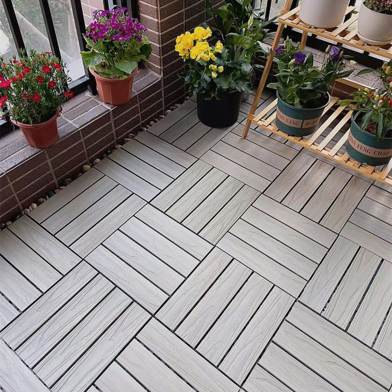 Modern Style Wood Flooring Anti-corrosion Square Outdoor Wood Flooring
