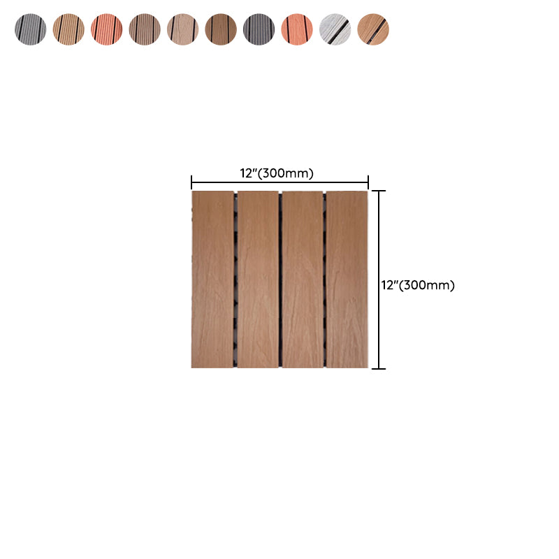 Modern Style Wood Flooring Anti-corrosion Square Outdoor Wood Flooring