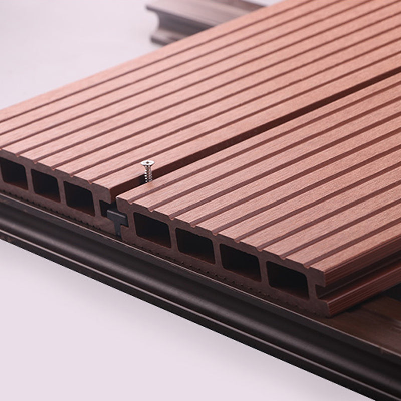 Contemporary Engineered Floor Tile Wire Brushed Nail Wooden Floor for Patio Garden