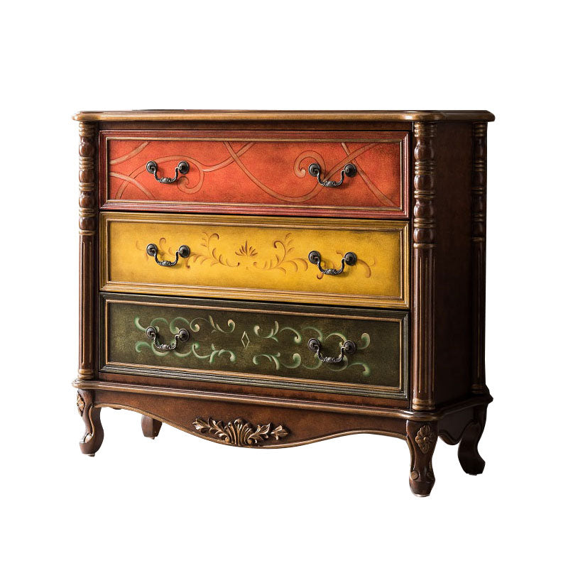 Traditional Vertical Dresser Wood Storage Bachelor Chest for Bedroom