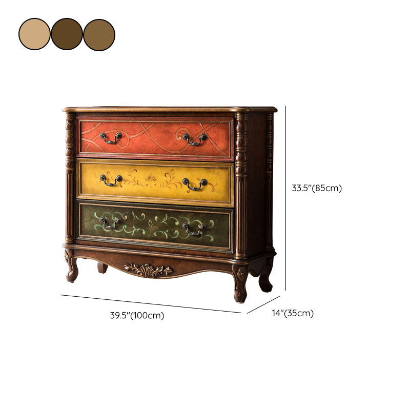Traditional Vertical Dresser Wood Storage Bachelor Chest for Bedroom