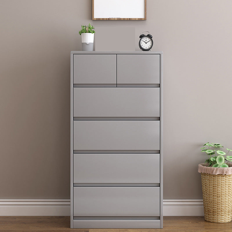 Modern Lingerie Chest Rubber Wood Storage Chest Dresser for Bedroom