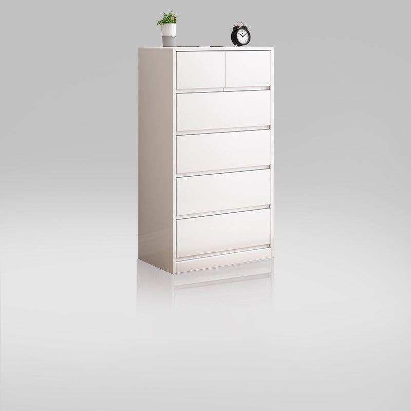 Modern Lingerie Chest Rubber Wood Storage Chest Dresser for Bedroom