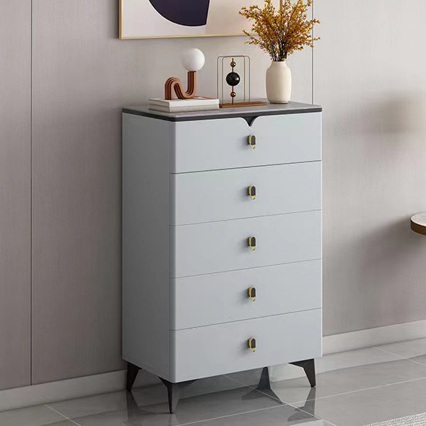 Contemporary Storage Chest Stone Dresser with 3/4/5/6/8 Drawers , 15.6 Inch Width