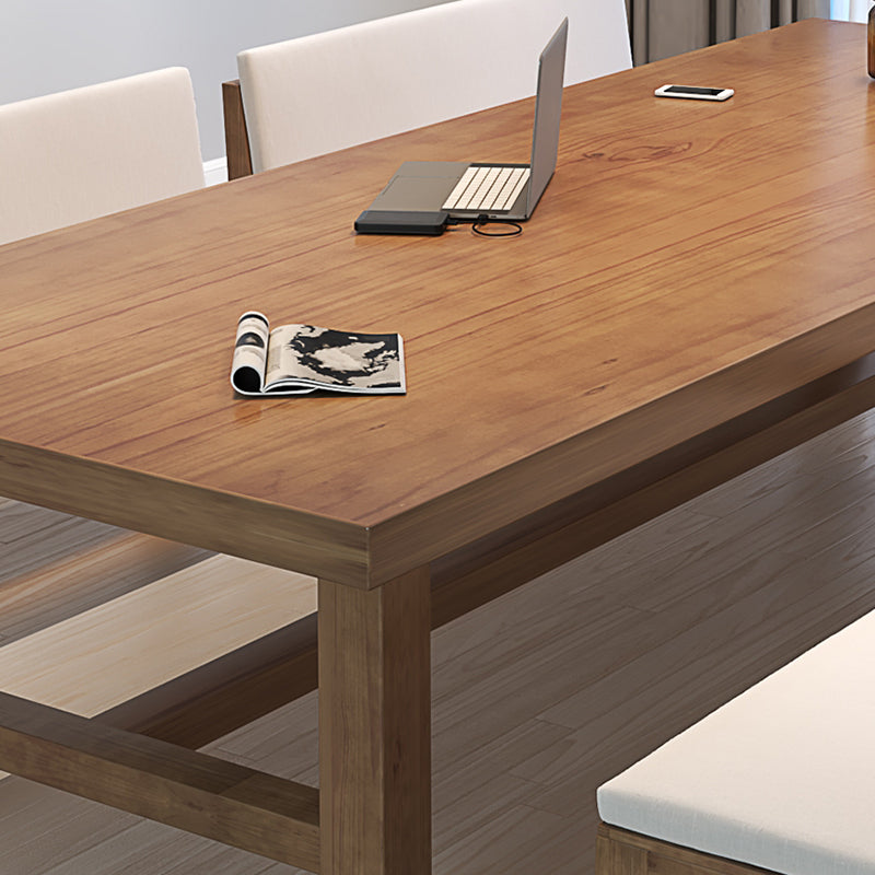 Modern Style Wooden Office Desk H-Shape Base Writing Desk for Office