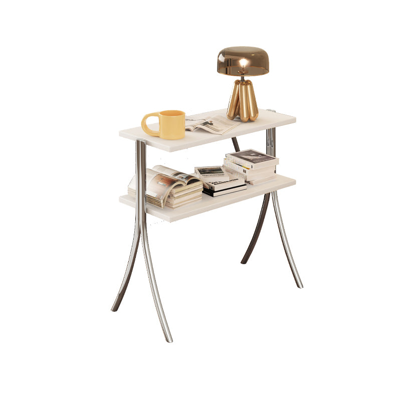 Modern Style Open Back Bookshelf Horizontal Bookcase with 2 Shelves