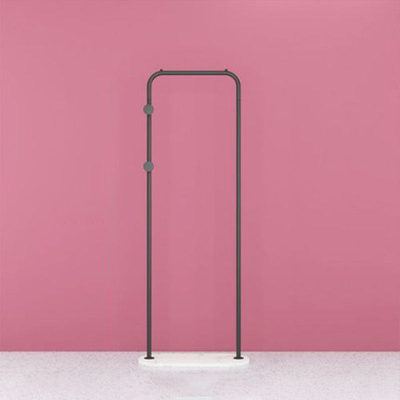 Gorgeous Metal Clothes Hanger Double Coat Hooks Coat Rack with Marble Bottom