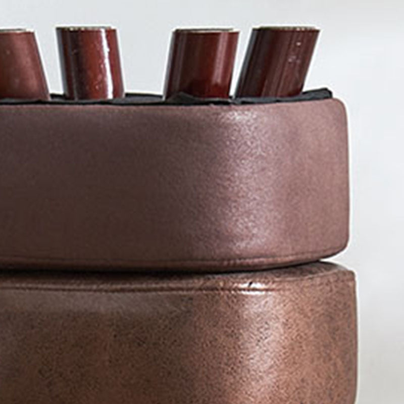 Modern Ottoman Cotton Upholstered Solid Color Square Ottoman with Legs