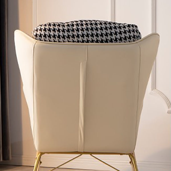 Glam Style Indoor Rocking Chair Nursery Sofa Rocking Chair with Ottoman