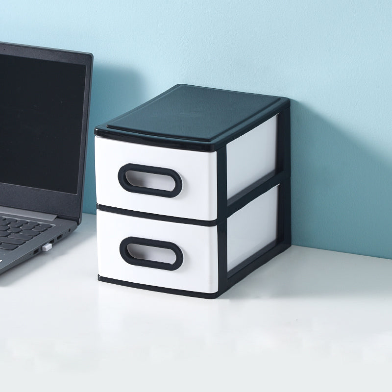 Contrast Color File Cabinet Plastic Contemporary Vertical Filing Cabinet