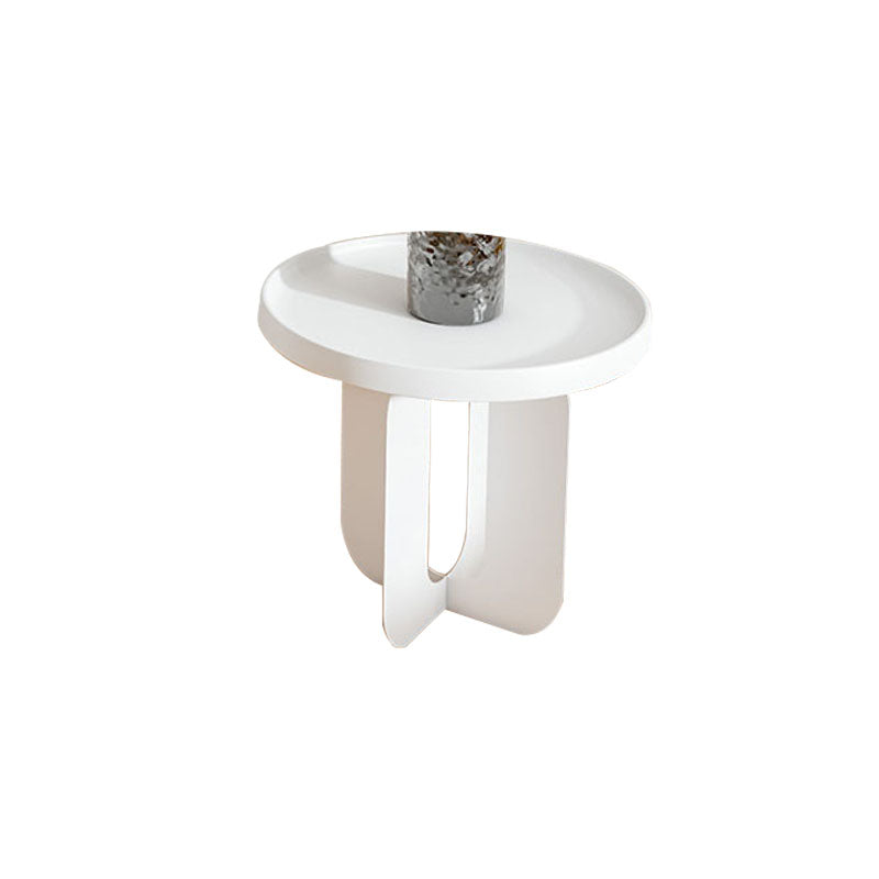 Modern Pedestal Round Coffee Table Set Tray Top Cocktail Table