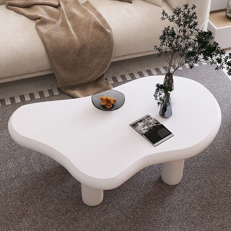 4 Legs Coffee Table Wood Geometric Coffee Coffee or End Table