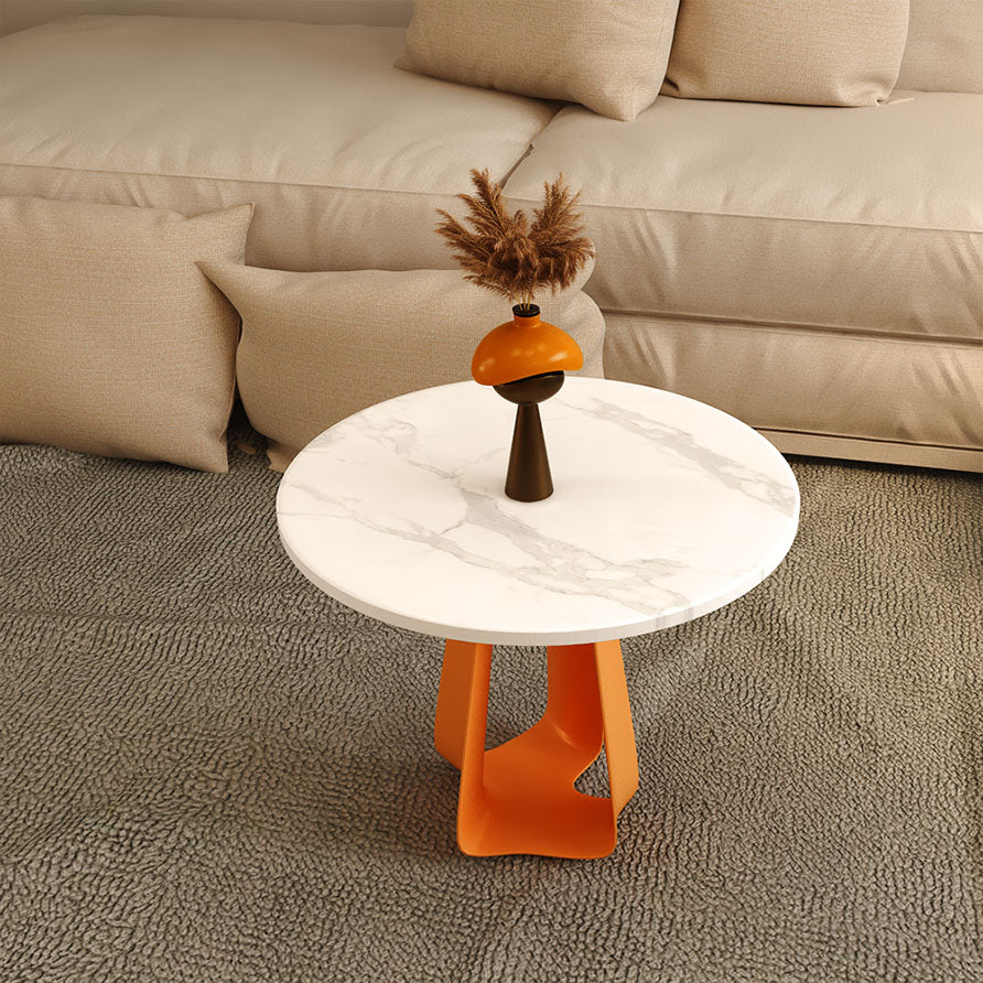 Single 1 Coffee Table 19.68" Tall Modern Round Coffee Cocktail Table