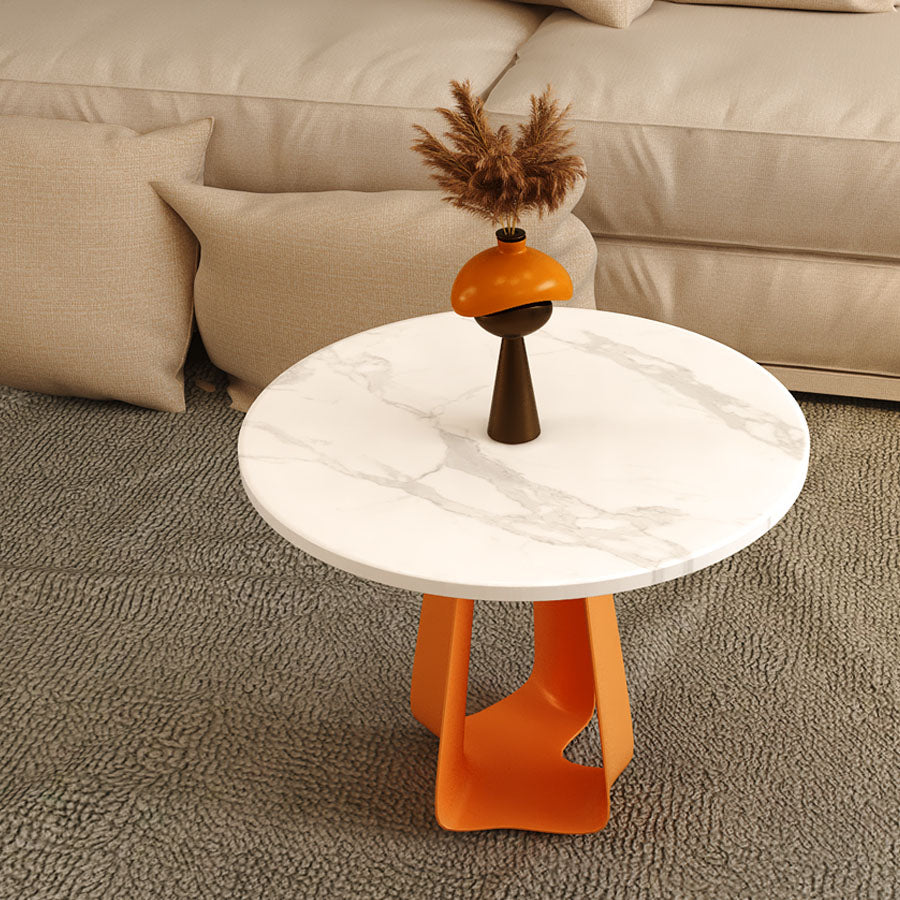 Single 1 Coffee Table 19.68" Tall Modern Round Coffee Cocktail Table