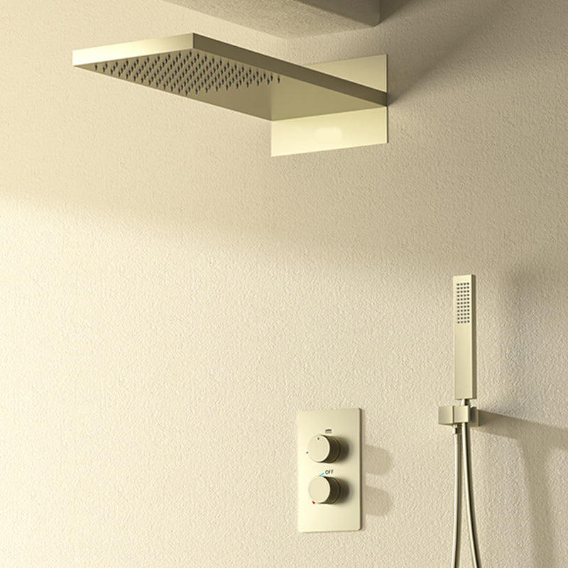 Modern Shower Set Brass Wall Mounted Handheld Shower Head Shower Combo